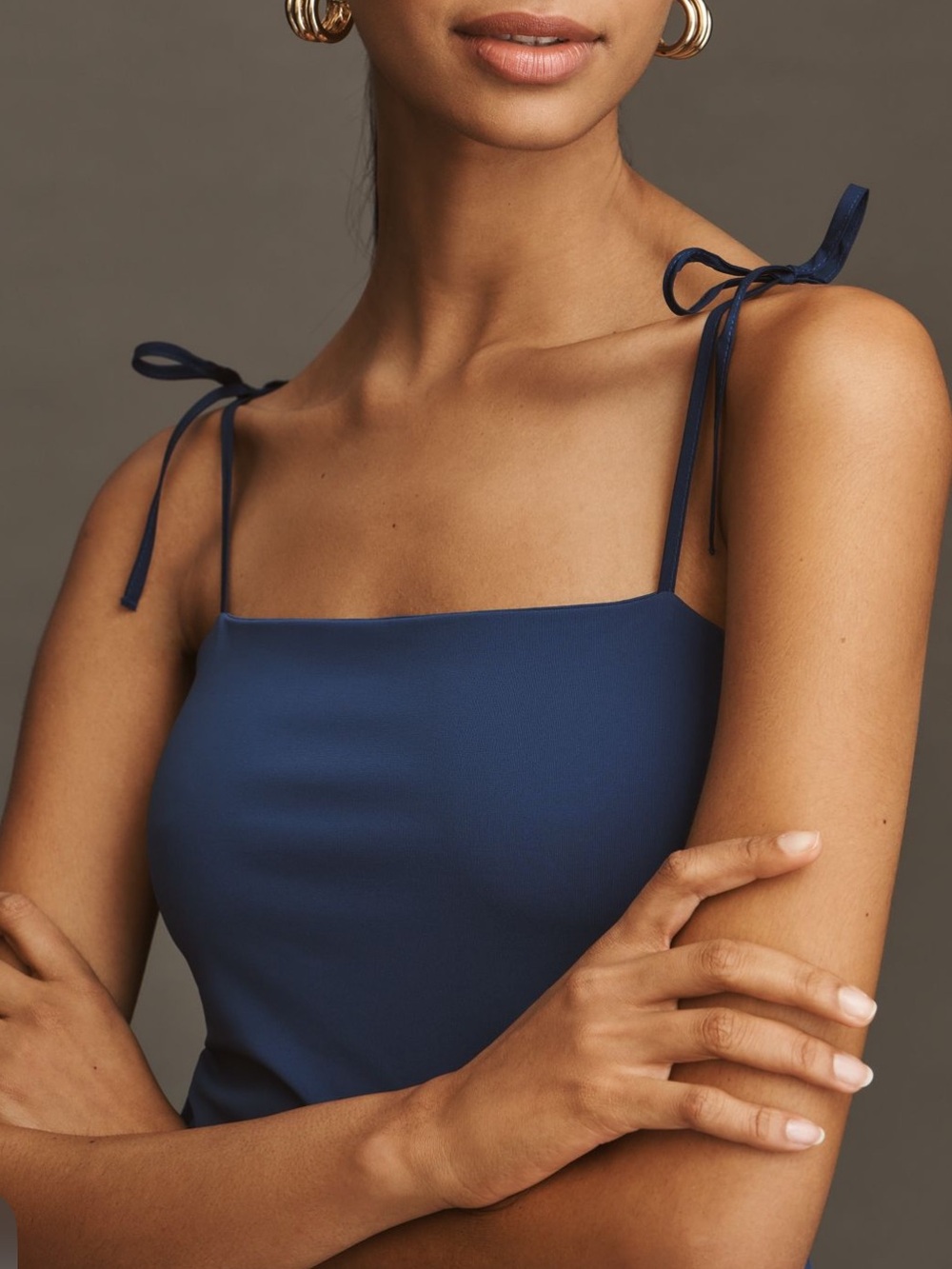 Anthropologie Square Neck Twofer Midi Dress NWT! - Picture 2 of 11